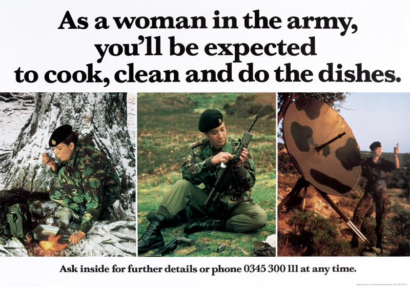 Army female soldiers ad 1990