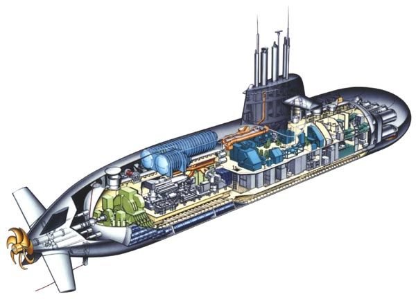Diesel-electric AIP submarine