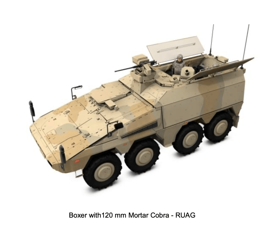 Boxer RUAG 120 mm mortar